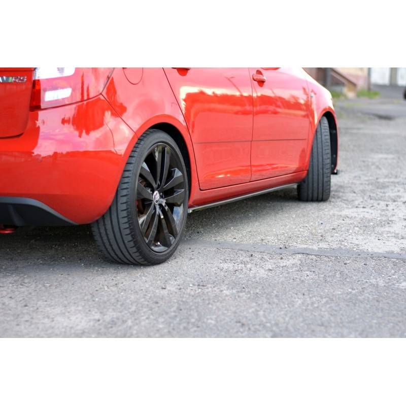 Maxton - Rajouts Des Bas De Caisse Pour Skoda Fabia RS Mk2 Noir Brillant Maxton - Rajouts Des Bas De Caisse Pour Skoda Fabia RS Mk2 Noir Brillant