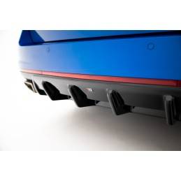 Maxton - Rajout Du Pare-Chocs Arriere V.1 Skoda Octavia RS Mk3 / Mk3 FL Hatchback / Estate Noir Brillant