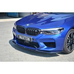 Maxton - LAME DU PARE-CHOCS AVANT / SPLITTER V.2 BMW M5 F90 Noir Brillant