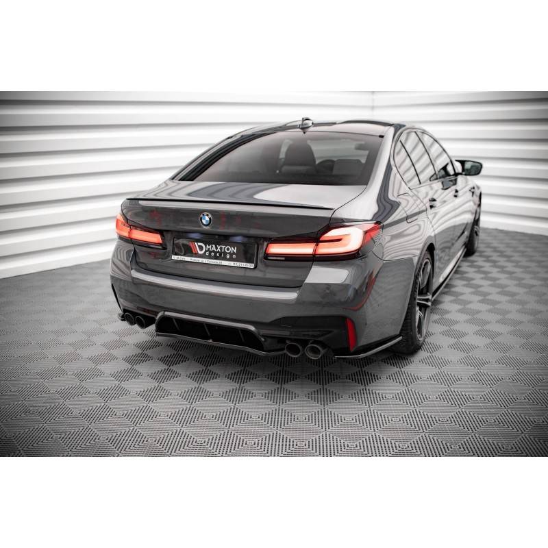 Maxton - CENTRAL ARRIÈRE SPLITTER BMW M5 F90 Noir Brillant Maxton - CENTRAL ARRIÈRE SPLITTER BMW M5 F90 Noir Brillant