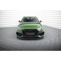 Maxton - Lame Du Pare-Chocs Avant / Splitter V.2 Audi RS4 B9 Noir Brillant Maxton - Lame Du Pare-Chocs Avant / Splitter V.2 Audi RS4 B9 Noir Brillant