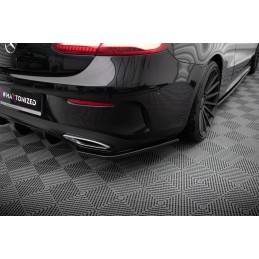 Maxton - Lame Du Pare-Chocs Arriere Mercedes-Benz E-Class W213 Coupe (C238) AMG-Line Noir Brillant