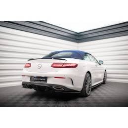 Maxton - Lame Du Pare-Chocs Arriere Mercedes-Benz E-Class W213 Coupe (C238) AMG-Line Noir Brillant