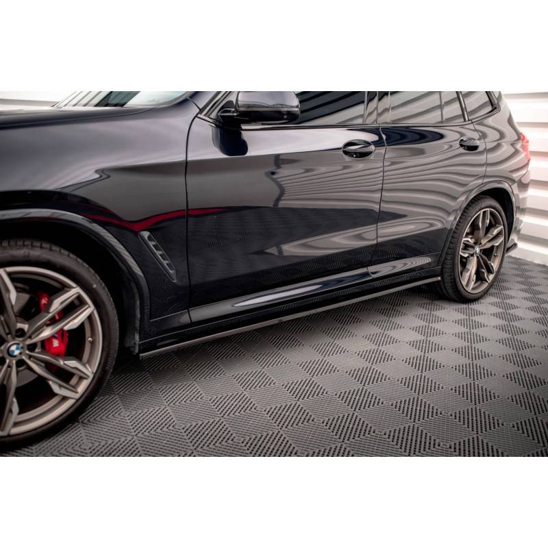 Maxton - SET DES DIFFUSEUR DES BAS DE CAISSE V.1 BMW X3 M40d / M40i / M-Pack G01 Noir Brillant Maxton - SET DES DIFFUSEUR DES BAS DE CAISSE V.1 BMW X3 M40d / M40i / M-Pack G01 Noir Brillant