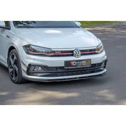 Maxton - LAME DU PARE-CHOCS AVANT / SPLITTER V.1 VW POLO MK6 GTI Noir Brillant Maxton - LAME DU PARE-CHOCS AVANT / SPLITTER V.1 VW POLO MK6 GTI Noir Brillant