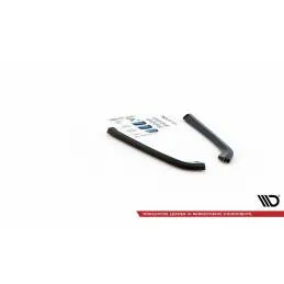 Lames Pare-Chocs Arrière Maxton Pour Volvo V70 Mk3 – Noir Brillant, Neuf