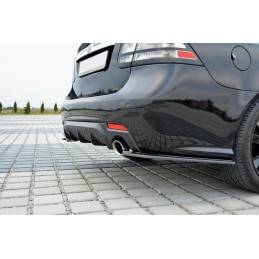 Maxton - LAME DU PARE CHOCS ARRIERE Saab 9-3 Aero Mk2 Facelift Noir Brillant