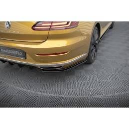 Maxton - LAME DU PARE CHOCS ARRIERE Volkswagen Arteon R-Line Noir Brillant