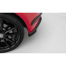 Maxton - Lame Du Pare Chocs Arriere VW Golf 7 R / R-Line Facelift Noir Brillant