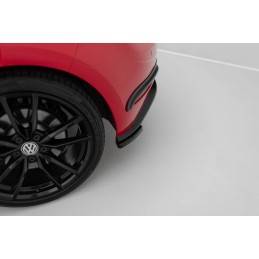 Maxton - Lame Du Pare Chocs Arriere VW Golf 7 R / R-Line Facelift Noir Brillant