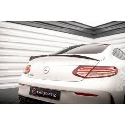 Maxton - BECQUET EXTENSION MERCEDES- BENZ C-CLASS W205 COUPE AMG-LINE Noir Brillant