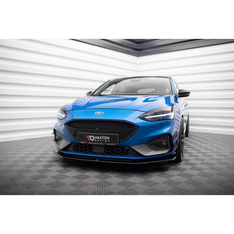 Maxton - Lame Du Pare-Chocs Avant V.6 Ford Focus ST / ST-Line Mk4 Noir Brillant Maxton - Lame Du Pare-Chocs Avant V.6 Ford Focus ST / ST-Line Mk4 Noir Brillant