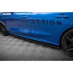 Maxton - Rajouts Des Bas De Caisse Pour V.3 Ford Focus ST / ST-Line Mk4 Noir Brillant