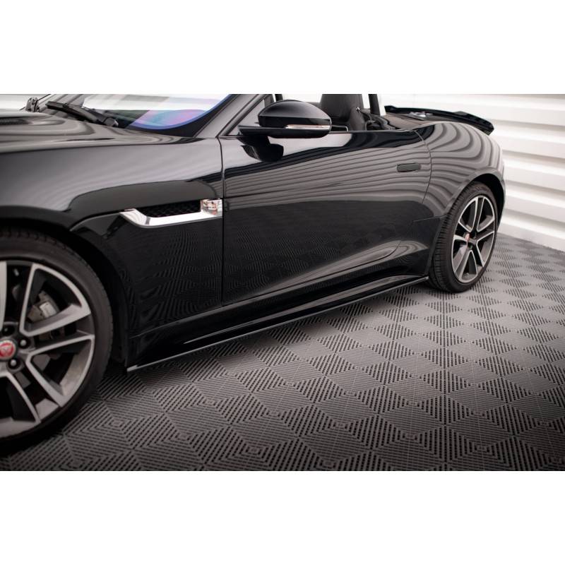 Maxton - SET DES DIFFUSEUR DES BAS DE CAISSE JAGUAR F-TYPE Noir Brillant Maxton - SET DES DIFFUSEUR DES BAS DE CAISSE JAGUAR F-TYPE Noir Brillant
