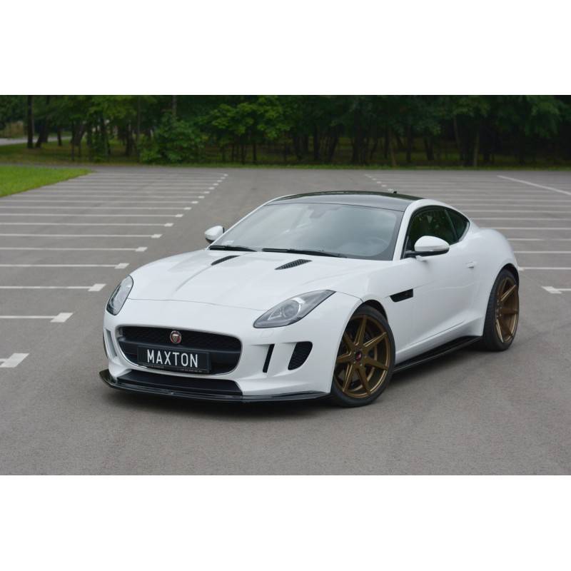 Maxton - LAME DU PARE-CHOCS AVANT / SPLITTER V.1 JAGUAR F-TYPE Noir Brillant Maxton - LAME DU PARE-CHOCS AVANT / SPLITTER V.1 JAGUAR F-TYPE Noir Brillant