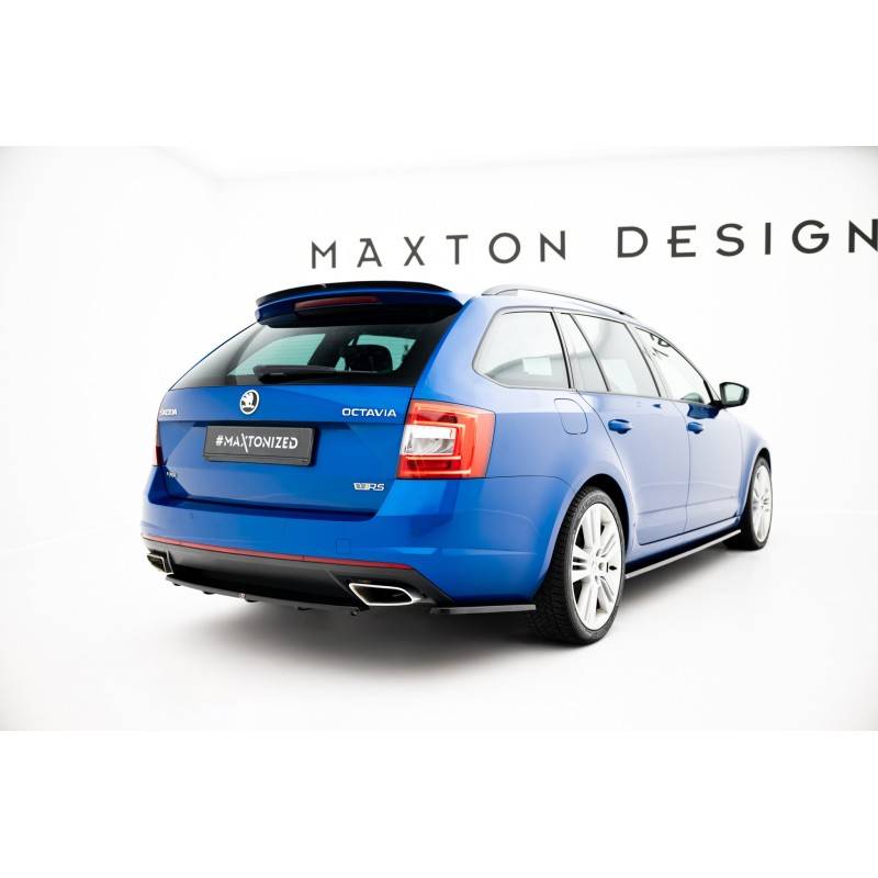 Maxton - Central Arriere Splitter Skoda Octavia RS Mk3 / Mk3 FL Hatchback / Estate Noir Brillant Maxton - Central Arriere Splitter Skoda Octavia RS Mk3 / Mk3 FL Hatchback / Estate Noir Brillant