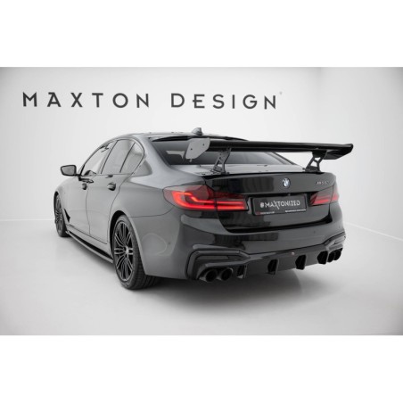 Maxton - Carbon Spoiler With Internal Brackets Uprights BMW 5 / M5 ...