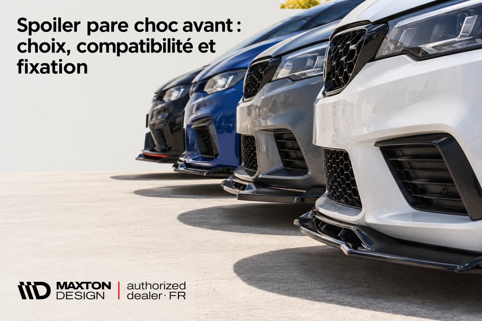 Spoiler pare choc avant : choix, compatibilité et fixation